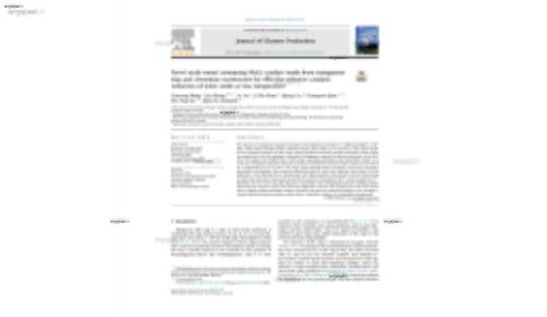 Novel multi-metal containing MnCr catalyst made from manganese slag and chromium wastewater for effective selective catalytic reduction of nitric oxide at low temperature
